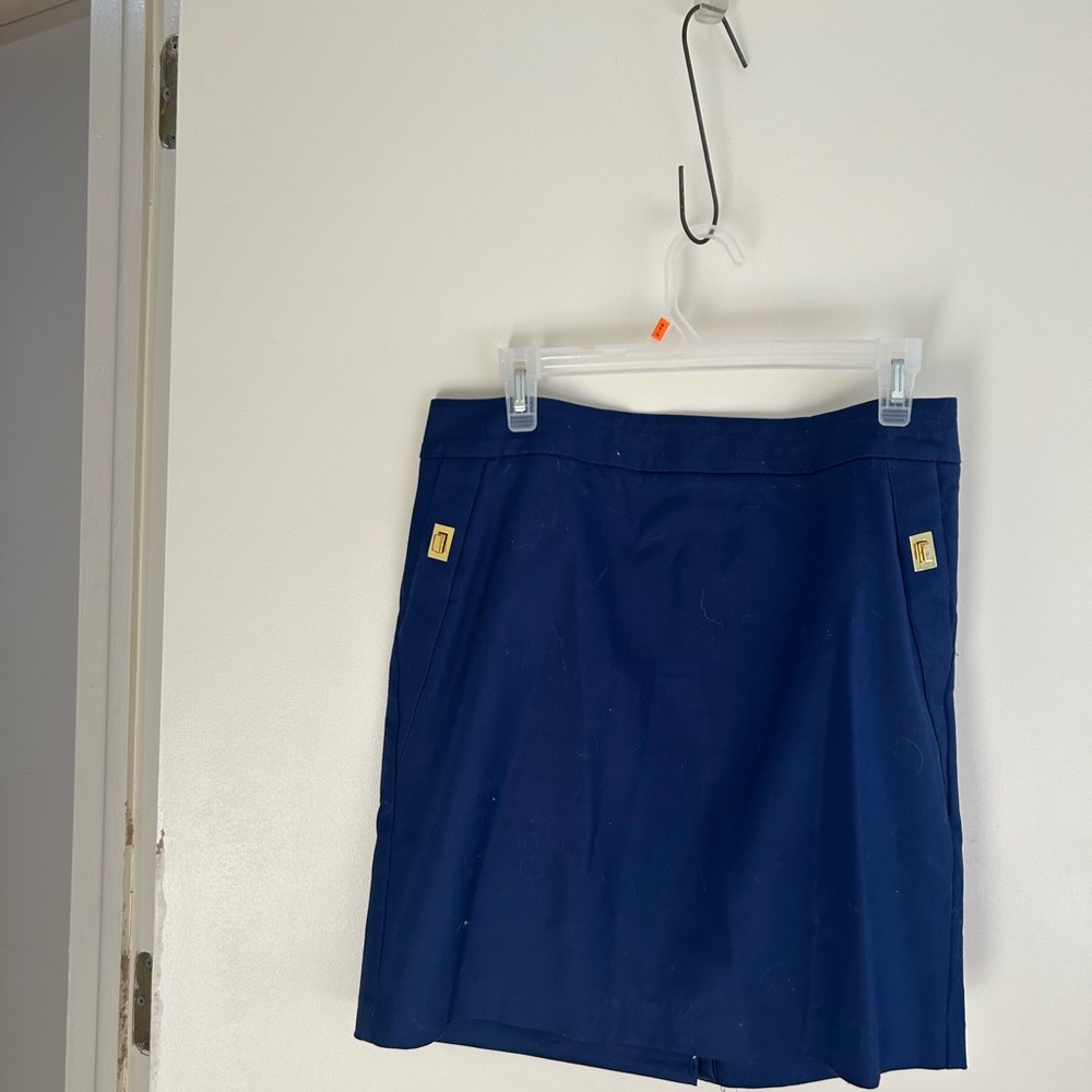 Royal blue skirt